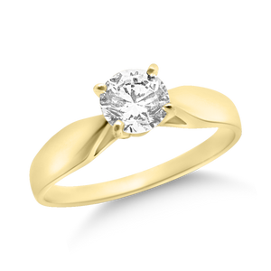 R-7: Solitaire engagement / promise ring