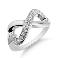 Load image into Gallery viewer, RR-162: Swarovski Zirconia Infinity Ring
