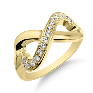 RR-162: Swarovski Zirconia Infinity Ring