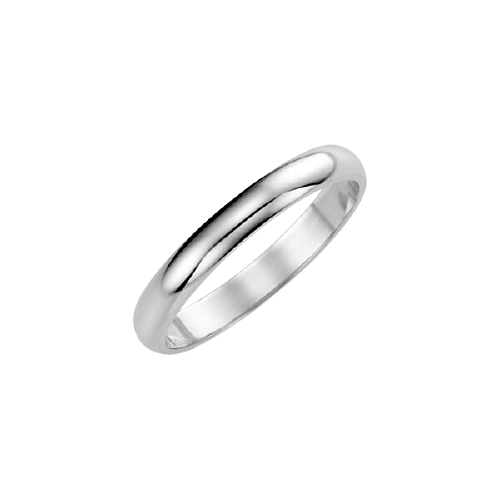 Plain platinum 2025 wedding ring