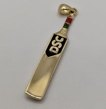 Load image into Gallery viewer, 10k Cricket Bat Pendant- 55mm Long