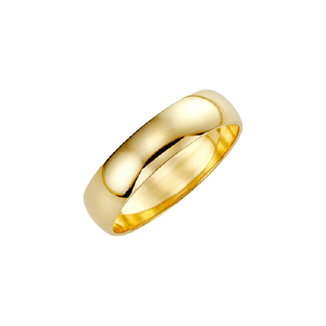 10K Gold Plain and Simple 5mm Regular Fit Wedding Band
