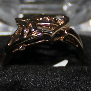 R065:10k diamond ring with 0.02ct