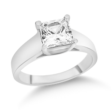 Load image into Gallery viewer, A-3725: Princess Swarovski Zirconia engagement ring