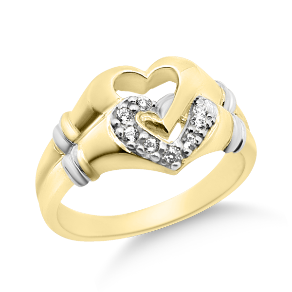 RR-62: Everyday fashion heart ring