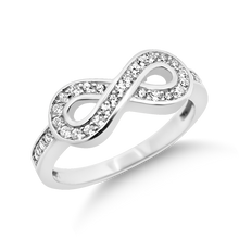 Load image into Gallery viewer, RR-160: Swarovski Zirconia Infinity Ring