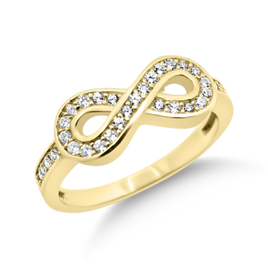 RR-160: Swarovski Zirconia Infinity Ring