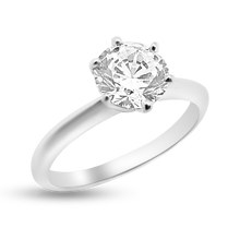 Load image into Gallery viewer, RR-290: 6 Prong Tiffany Head Solitaire engagement / promise ring
