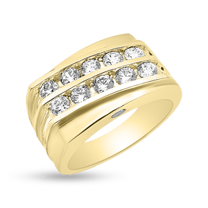 RR-194: Men's wedding ring with Swarovski zirconia