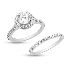 RR-271 & BRR-271: 10K Yellow,White and Rose Engagement and Wedding set (2pcs) with 1.00ct