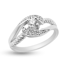 Load image into Gallery viewer, RR-229: Rope Design Swirl Ring