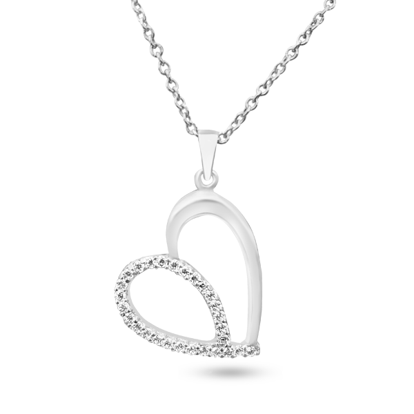 FP-32: Heart pendant with adjustable 18