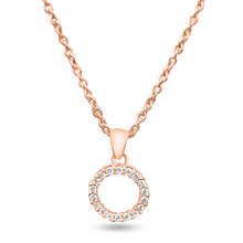 Load image into Gallery viewer, FP-76: Circle of life pendant with swarovski zirconia included 18&quot; rolo chain.