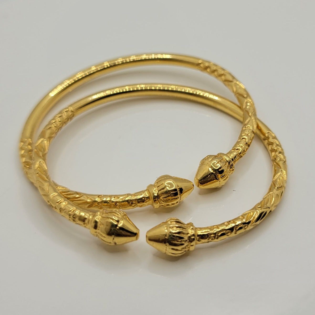 10k thick Baby pair Traditional West Indian Bangles – Moore's D.