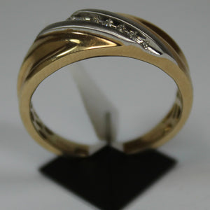 R0071: 10k men's ring 0.08 of diamond