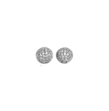 Load image into Gallery viewer, 10k Pave Stud Earring