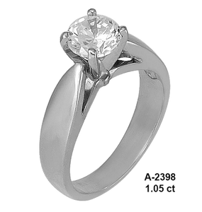 A-2398: Engagement ring with Swarovski zirconia