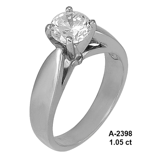A-2398: Engagement ring with Swarovski zirconia