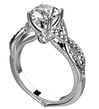 Load image into Gallery viewer, ES1004: 0.36ct diamond engagement ring semi mount