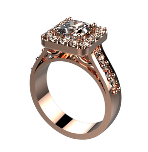ES1006: 0.64ct diamond engagement ring semi mount