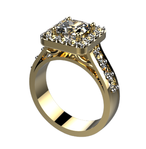 ES1006: 0.64ct diamond engagement ring semi mount