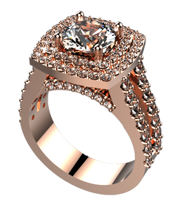 ES1008: 1.38ct diamond Engagement ring semi mount