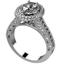 Load image into Gallery viewer, ES1011: 1.00ct diamond engagement ring semi mount