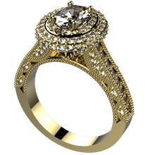 Load image into Gallery viewer, ES1011: 1.00ct diamond engagement ring semi mount