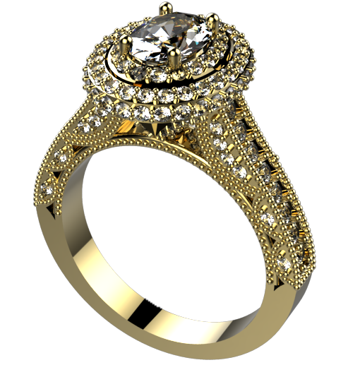 ES1011: 1.00ct diamond engagement ring semi mount