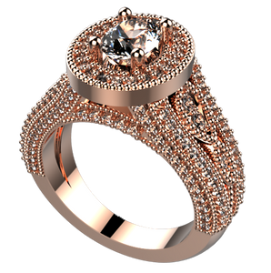 ES1019: 0.85ct Diamond engagement ring semi mount