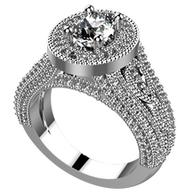Load image into Gallery viewer, ES1019: 0.85ct Diamond engagement ring semi mount
