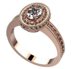 ES1021: 0.42ct Diamond ring Semi mount