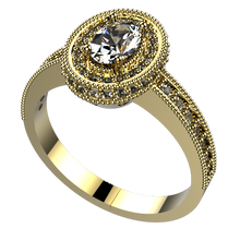 Load image into Gallery viewer, ES1021: 0.42ct Diamond ring Semi mount