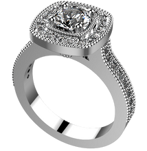 Load image into Gallery viewer, ES1034: 0.50ct diamond engagement ring semi mount