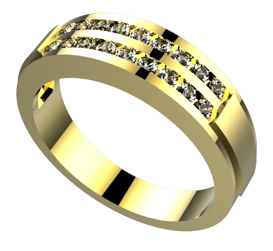 ES1044: 0.50ct diamond wedding band