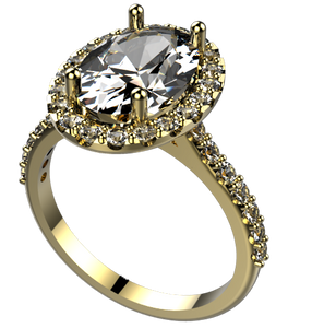 ES1049: 0.60ct Diamond engagement ring SEMI MOUNT