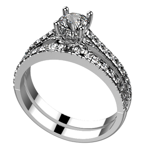 0.25ct Diamond engagement ring SEMI MOUNT