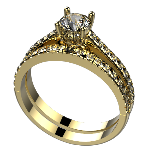 0.25ct Diamond engagement ring SEMI MOUNT