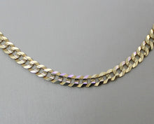 Load image into Gallery viewer, Solid 10k Gentle Concave Curb chain 6.6 mm 22”