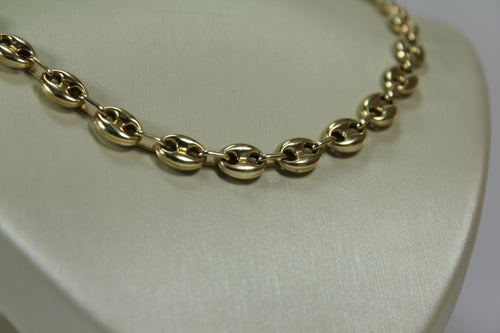 Hollow 10k Puff Gucci chain 7.4mm width 26”