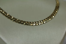 Load image into Gallery viewer, Solid 10k Gentle Curb chain 5.4mm width 24”