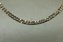 Load image into Gallery viewer, Solid 10k 2 Tone Pave Cuban chain 3.6 mm 18”