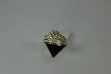 Load image into Gallery viewer, R0048: 14k 2 tone diamond wedding set 1.00ct total weight
