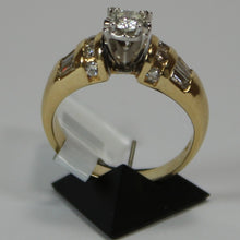 Load image into Gallery viewer, R0028: 14k 2 tone engagement ring with 0.87ct