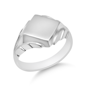 Diamond Shape Signet Ring