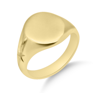 14.4 mm Oval Signet Ring