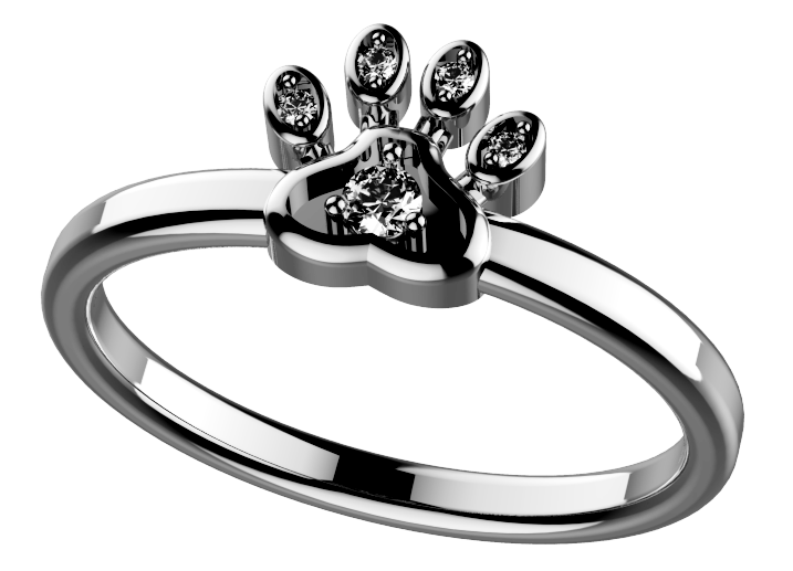 Paw 2025 ring silver