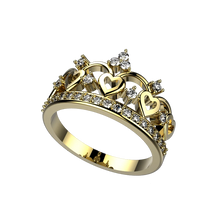 Load image into Gallery viewer, MD1003 Diamond Crown Ring