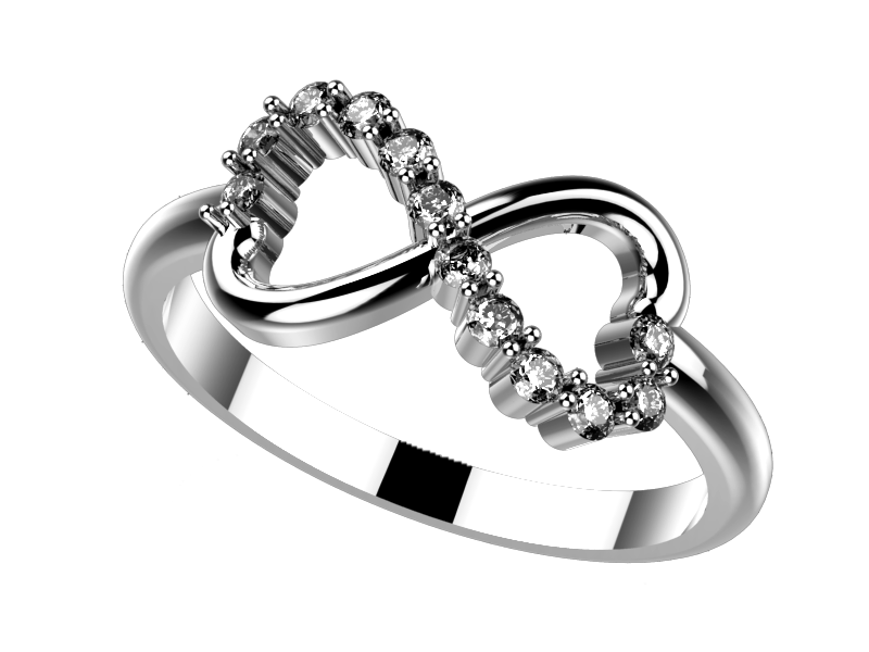 Platinum infinity ring on sale