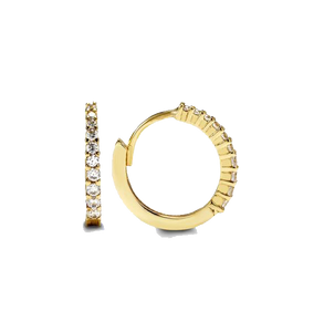10K Gold Swarovski Zirconia earring